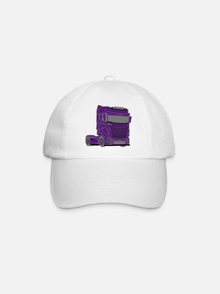Truck,Truck,Truck,Car,Trucker, Car, - Baseball Cap - white/white
