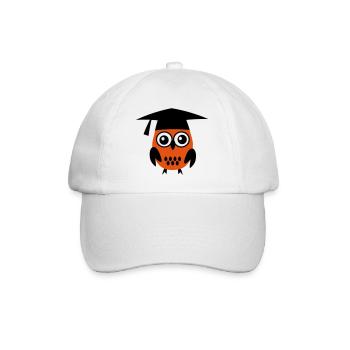 6061912 119208075 Eule - Baseballkappe - Weiß/Weiß - Vorne