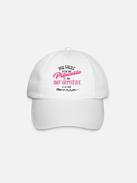 Princesse et infirmière - Casquette classique - blanc/blanc