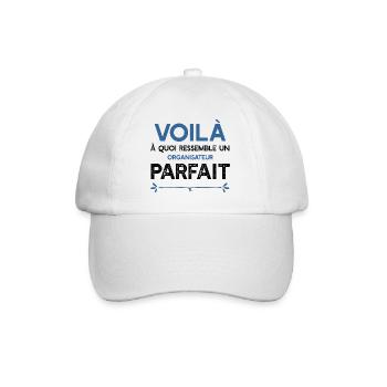 Un Organisateur parfait métier cadeau - Casquette classique - blanc/blanc - Devant