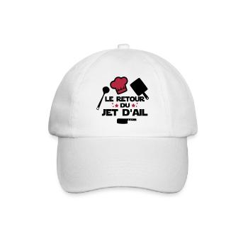 le retour du jet d'ail,citations,chef,cuisine - Casquette classique - blanc/blanc - Devant