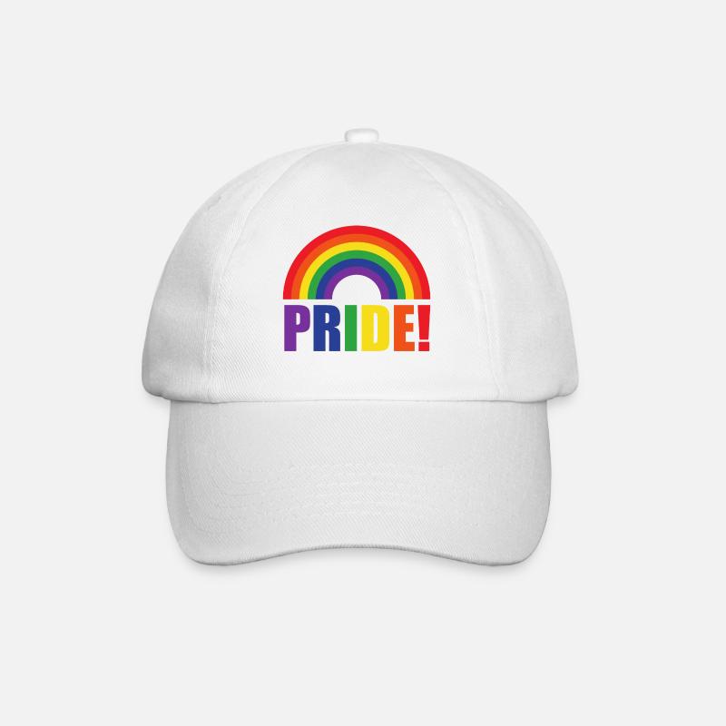 Pride Rainbow | LGBT | idée cadeau - Casquette classique - blanc/blanc