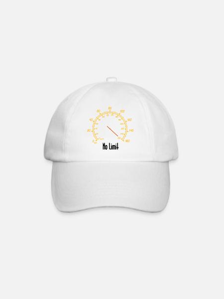 Tacho | No Limit - Baseballkappe - Weiß/Weiß