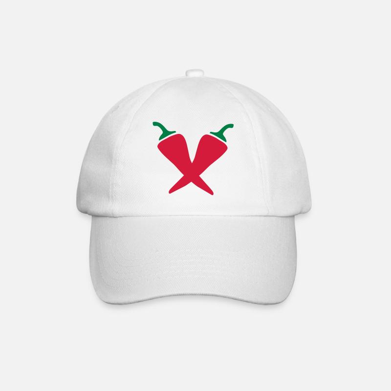 Chillies - Baseball Cap - white/white