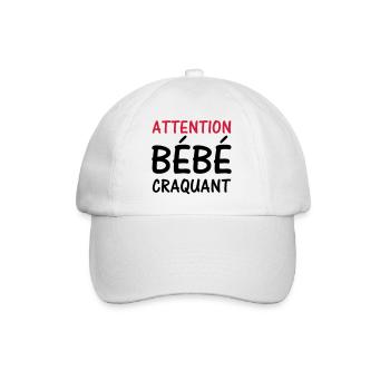 Attention BEBE craquant ! - Casquette classique - blanc/blanc - Devant