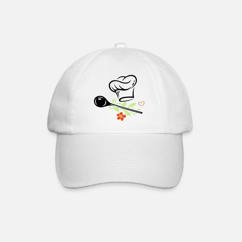 Cuillère en bois - Casquette classique - blanc/blanc