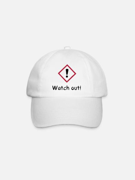 Attention! - Casquette classique - blanc/blanc
