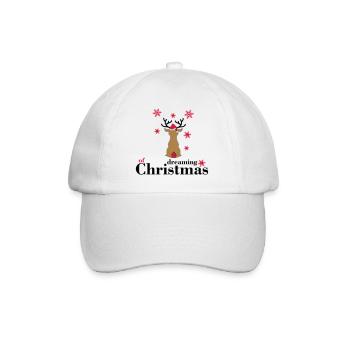 weihnachten - Baseballkappe - Weiß/Weiß - Vorne