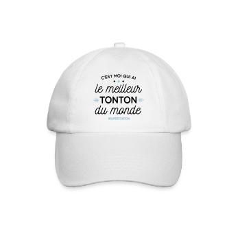 Meilleur Tonton - super tonton - Casquette classique - blanc/blanc - Devant