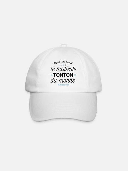 Meilleur Tonton - super tonton - Casquette classique - blanc/blanc