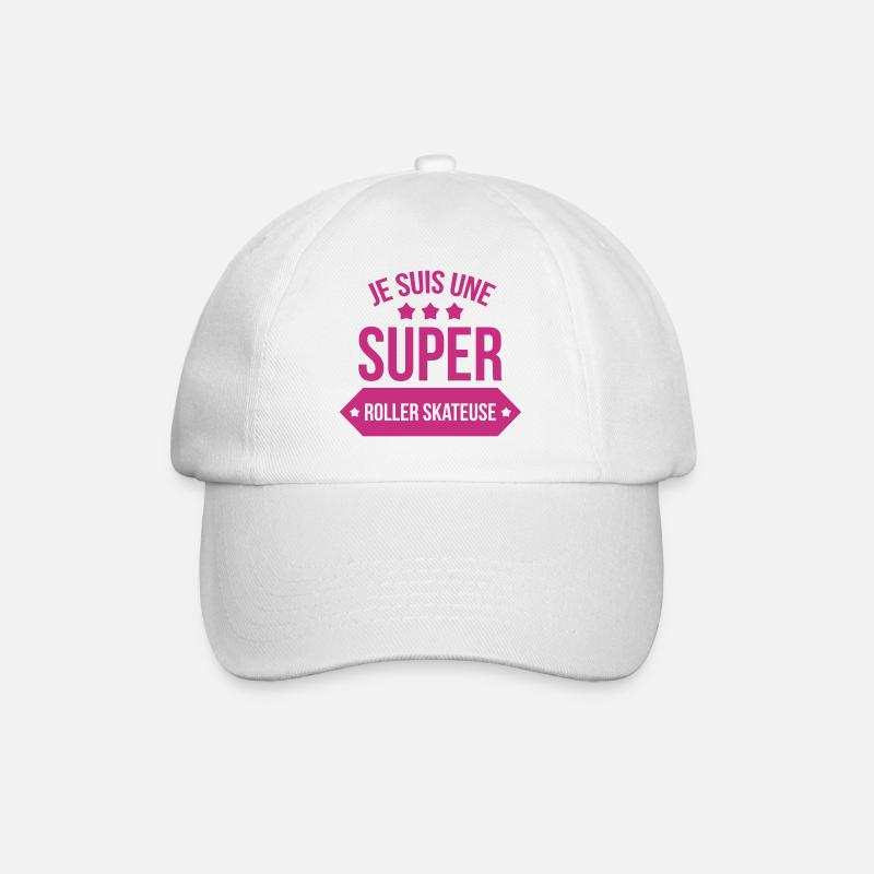 Super Roller Skateuse / Roller Skating - Baseball Cap - white/white