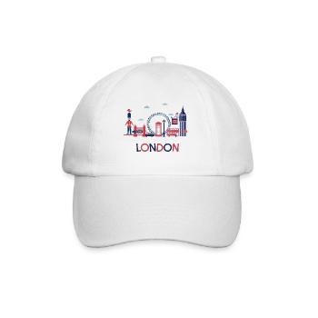 London City Big Ben Design - Baseball Cap - white/white - Front