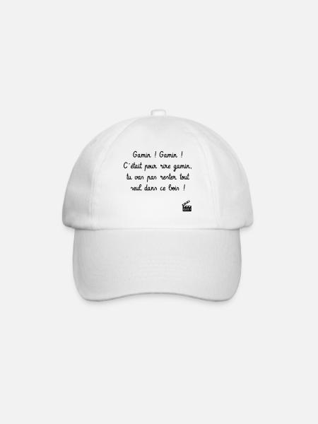 Gamin ! Gamin ! C'est arrivé près de chez vous - Casquette classique - blanc/blanc