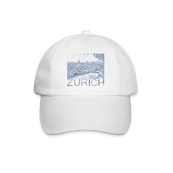 Dessin à la plume Zurich - Casquette classique - blanc/blanc - Devant
