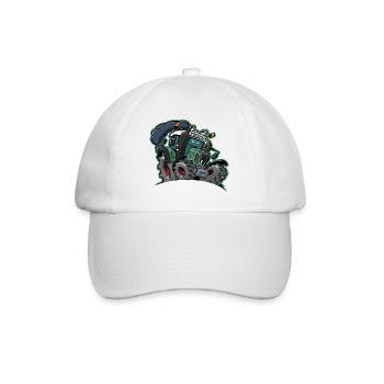 0922 F edge - Baseball Cap - white/white - Front