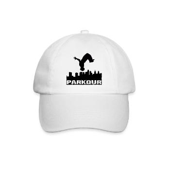 Parkour - Baseball Cap - white/white - Front
