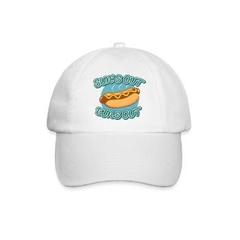 Sun’s Out Buns Out - Baseball Cap - white/white - Front