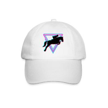 horse riding - Baseball Cap - white/white - Front