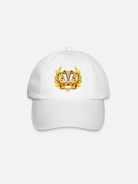 Roi héritier Majesté le prince royal - Casquette classique - blanc/blanc