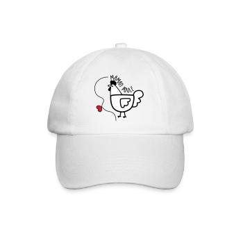 Maman Poule - Fête des Mères - Casquette classique - blanc/blanc - Devant