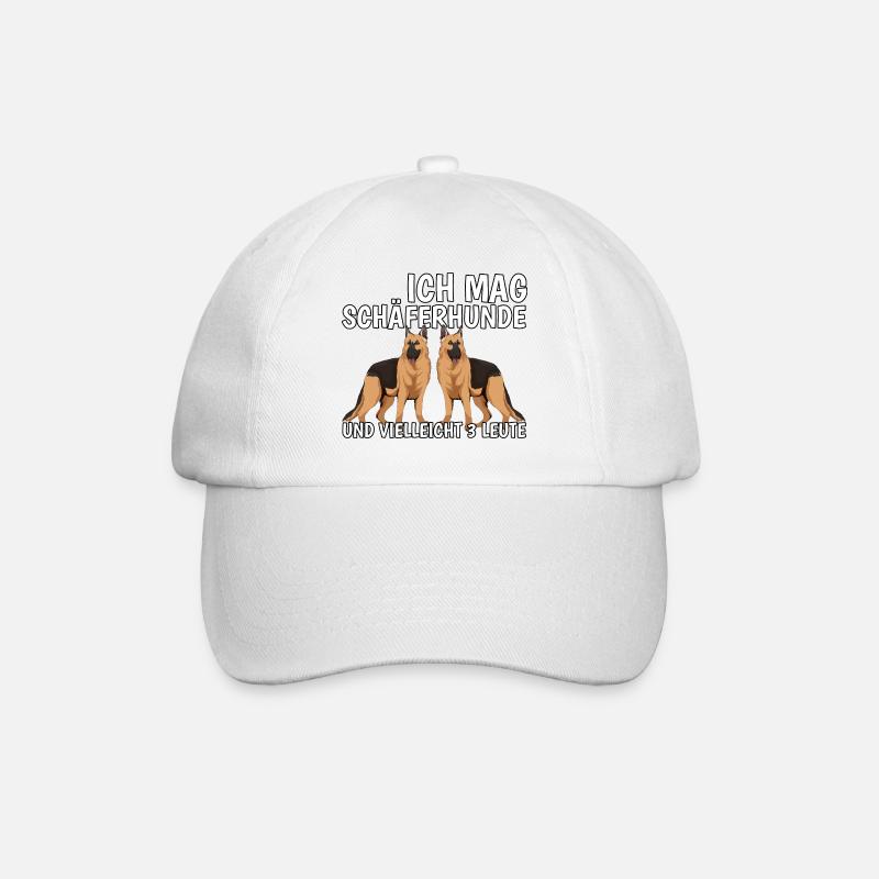 Deutscher Schäferhund Ich mag Schäferhunde - Baseballkappe - Weiß/Weiß
