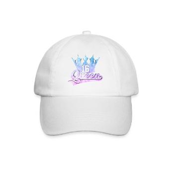 16ÈME ANNIVERSAIRE SWEET 16 QUEEN - Casquette classique - blanc/blanc - Devant