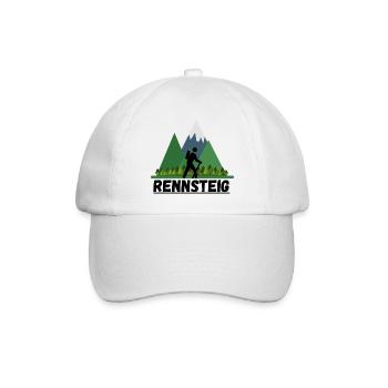 Rennsteig Thüringen Thüringer Wandern Berge Region - Baseballkappe - Weiß/Weiß - Vorne