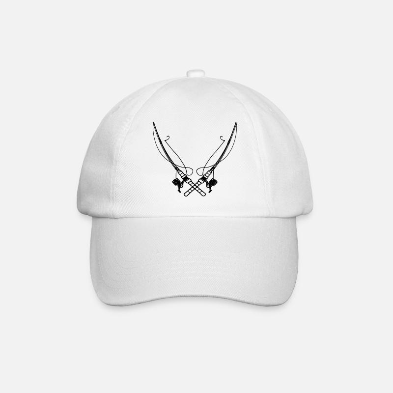 Canne à pêche - Casquette classique - blanc/blanc