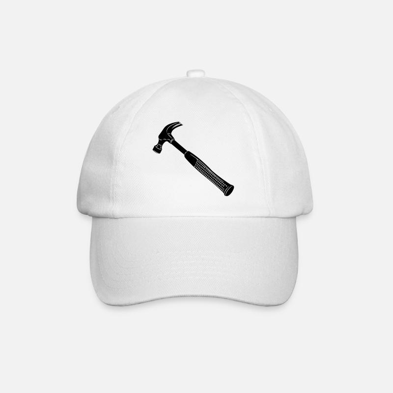 Marteau pour charpentier - Casquette classique - blanc/blanc