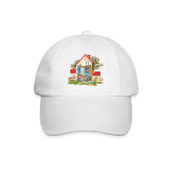Traumhaus zum verlieben - Villa mit großem Garten - Baseballkappe - Weiß/Weiß - Vorne