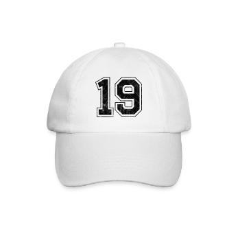 Numéro 19 - Casquette classique - blanc/blanc - Devant