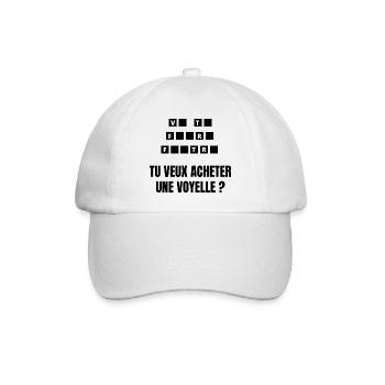 va te faire - Casquette classique - blanc/blanc - Devant