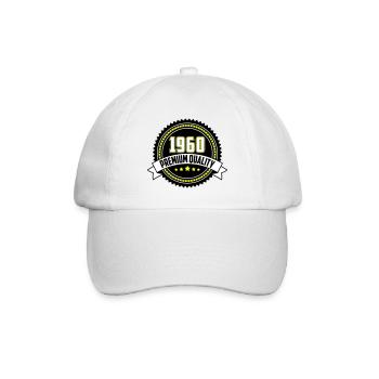 Les couleurs peuvent être modifiées | 1960 Emblème Qualité Supérieure - Casquette classique - blanc/blanc - Devant