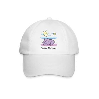 Cute teddy bear - Baseball Cap - white/white - Front