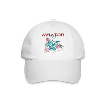 Aviator Helicopter - Baseball Cap - white/white - Front