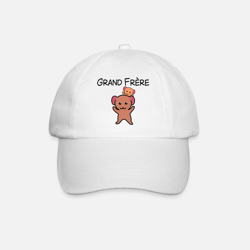 Souris Grand frère - Casquette classique - blanc/blanc