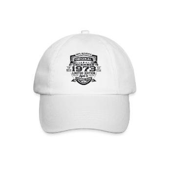 Born December 1973 49th birthday gift - Baseball Cap - white/white - Front