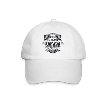 50. Geburtstag Mann Original März Jahrgang 1973 - Baseballkappe - Weiß/Weiß - Vorne