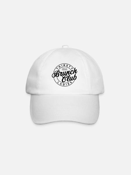 Club de brunch pour dames assoiffées - Casquette classique - blanc/blanc