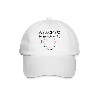 Willkommen in der Familie - Baseballkappe - Weiß/Weiß - Vorne