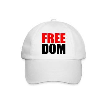 Freedom - Baseballkappe - Weiß/Weiß - Vorne