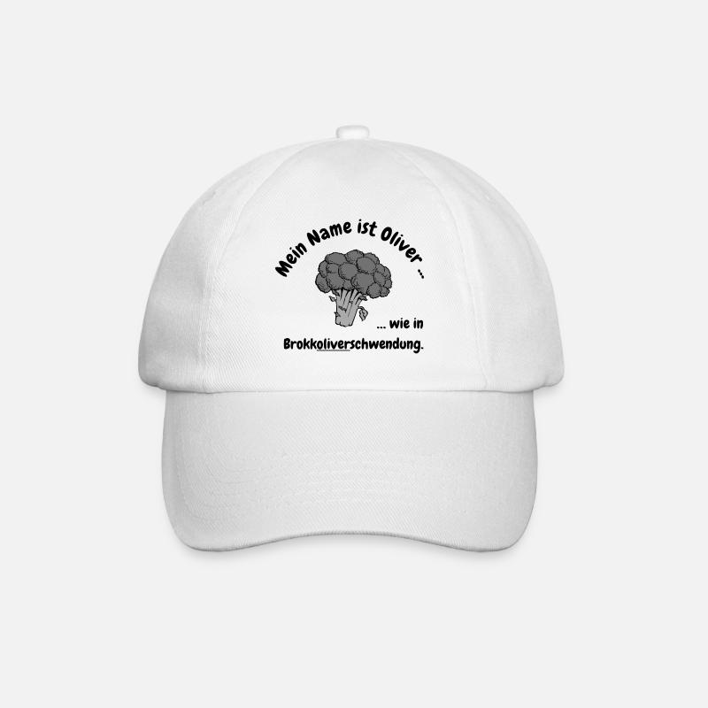 Brokkoliverschwendung - Baseballkappe - Weiß/Weiß