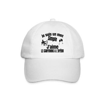 canyoning et apéro - Casquette classique - blanc/blanc - Devant