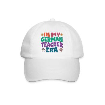 À l’époque de mon professeur d’allemand - Casquette classique - blanc/blanc - Devant