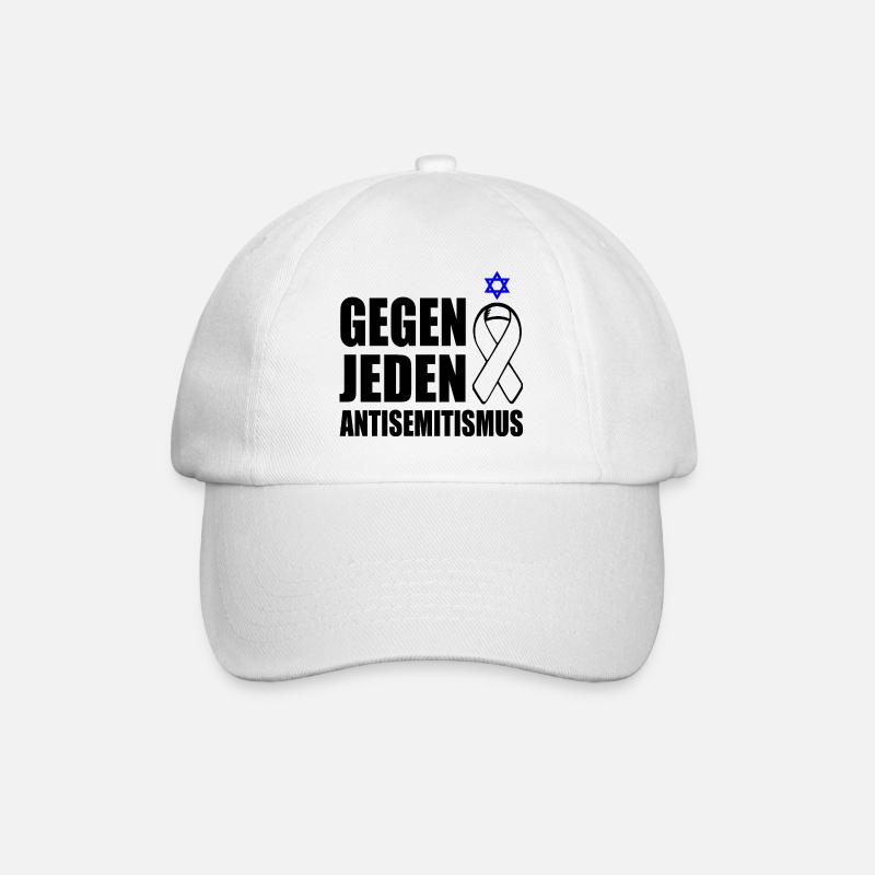 Gegen jeden antisemitismus - Baseballkappe - Weiß/Weiß