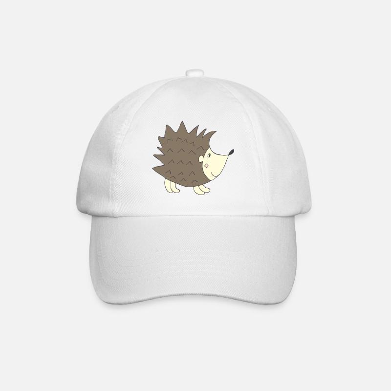 igel - Baseballkappe - Weiß/Weiß