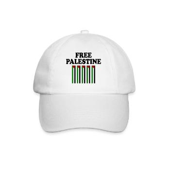Free palestine - Casquette classique - blanc/blanc - Devant