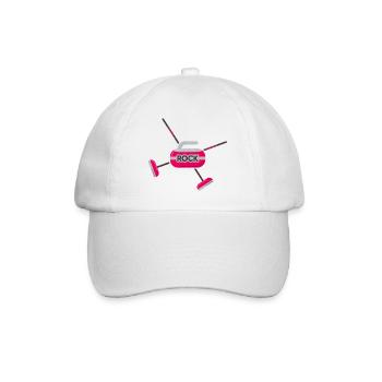 Curling Curling Curling Stone Curler - Baseball Cap - white/white - Front