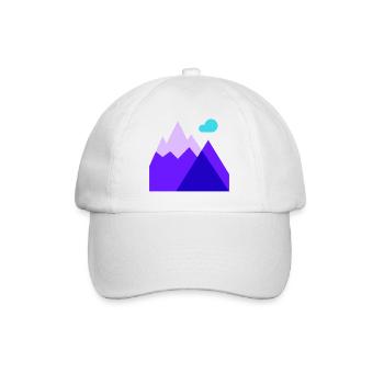montagne, ski, ski alpin - Casquette classique - blanc/blanc - Devant
