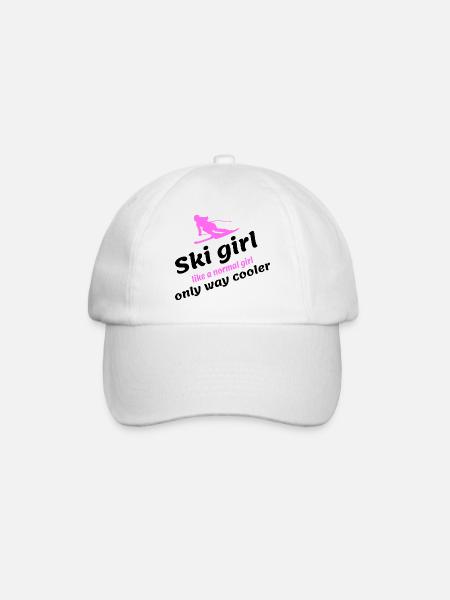 Ski Girl - Baseballkappe - Weiß/Weiß